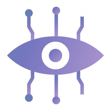 robot. Web simgesi basit illüstrasyon