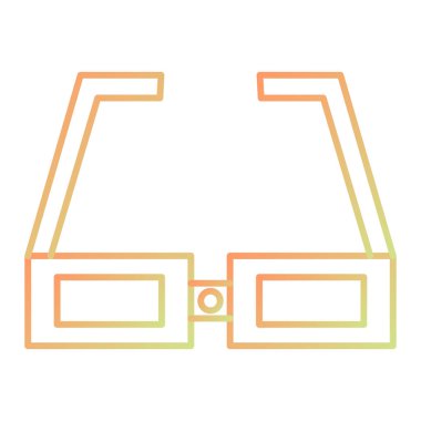 gözlük ikonu vektör illüstrasyonu