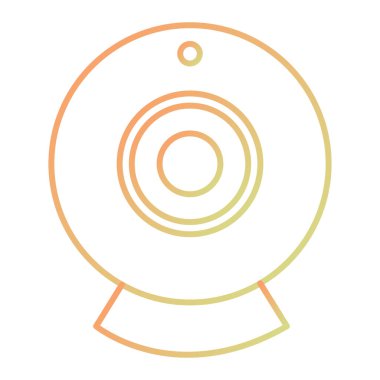 webcam icon. flat design style. vector eps10