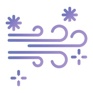 Rüzgâr. Web simgesi basit illüstrasyon