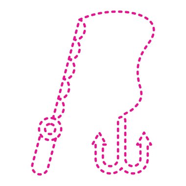 balık kancası ikon vektör çizimi tasarımı