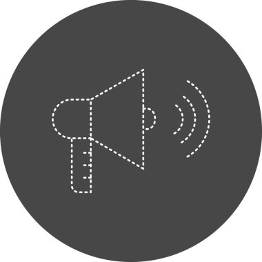 web simple illustration of megaphone icon