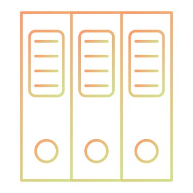 Ofis dizinleri simgesi. vektör illüstrasyonu