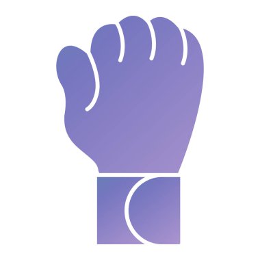 hand holding a bulb icon. simple illustration of boxing glove vector icons for web