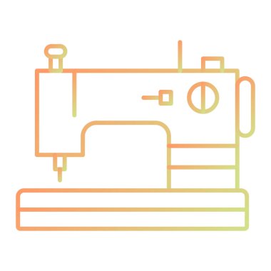 Dikiş makinesi simgesi. vektör illüstrasyonu