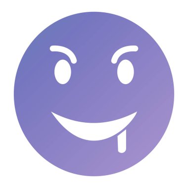 gülen yüz simgesi vektör illüstrasyonu