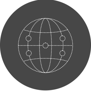 küresel ağ. Basit resimleme