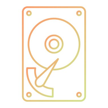 Tek bir bilgisayar simgesinin vektör illüstrasyonu