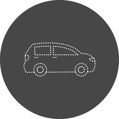 araba simgesi vektör illüstrasyonu