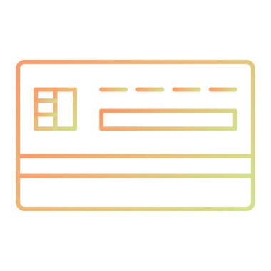 Kredi kartı ikonu vektör illüstrasyonu