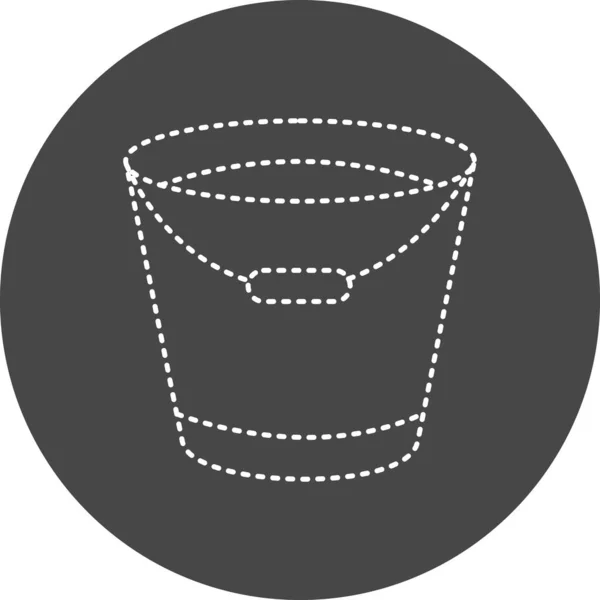 Web Icon Simple Illustration Bucket — 图库矢量图片
