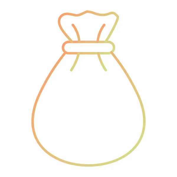 Τσάντα Εικονίδιο Σακί Απλή Απεικόνιση Του Διανυσματικού Συμβόλου Χρημάτων Για — Διανυσματικό Αρχείο