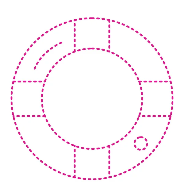 Circle Frame Shadow Vector Illustration — Vetor de Stock