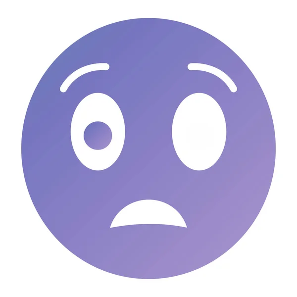 Crying Face Icon Vector Illustration — Vector de stock