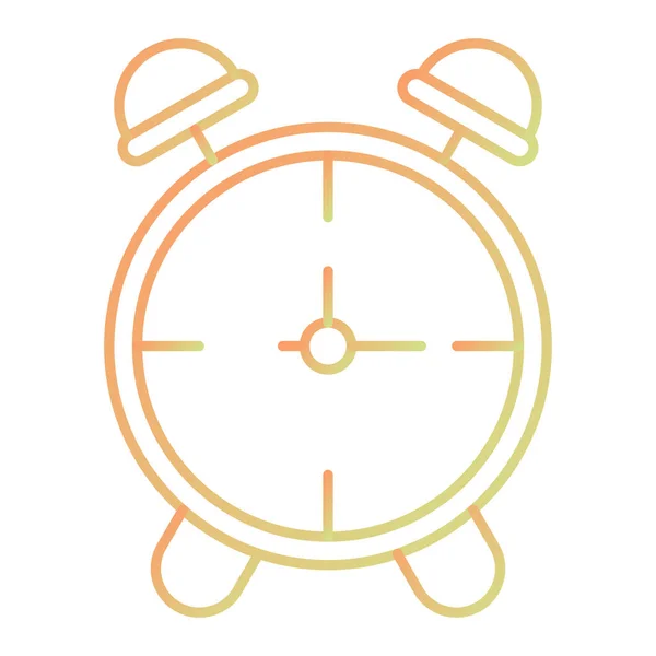 Icono Del Reloj Despertador Diseño Plano — Vector de stock