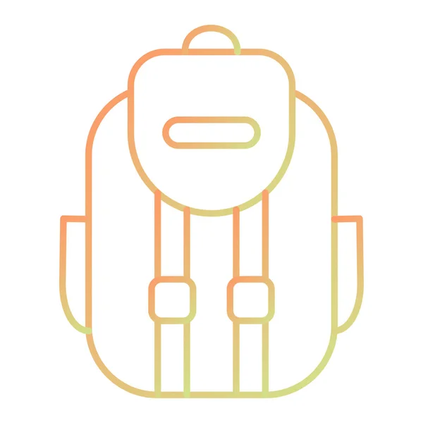 Backpack Camping Bag Icon — Stockvector