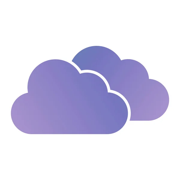 Wolken Icoon Vector Illustratie — Stockvector