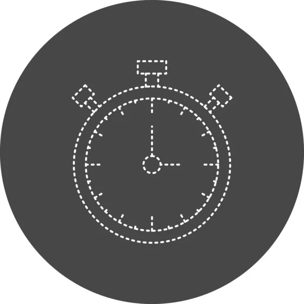 Стоп Годинник Веб Іконка Проста Ілюстрація — стоковий вектор
