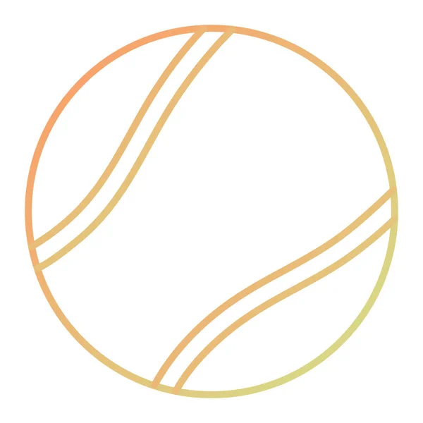 Tennis Ball Icon Outline Illustration Basketball Racket Vector Icons Web — Διανυσματικό Αρχείο