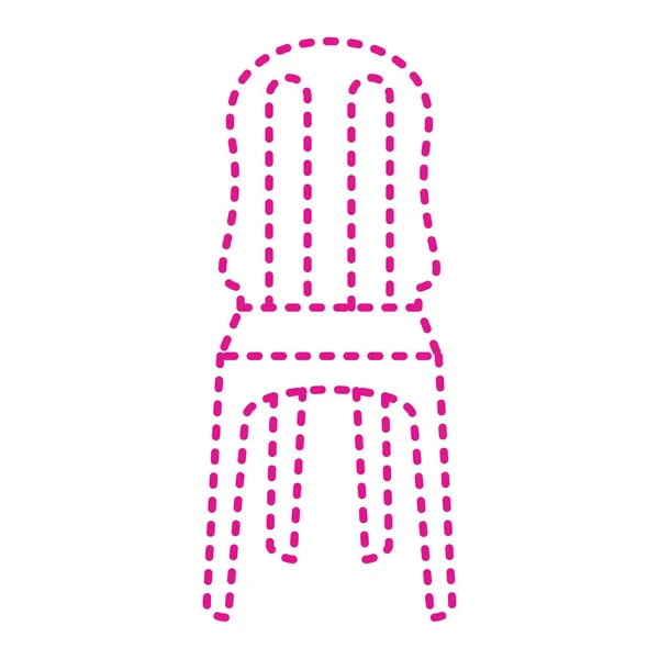 Stuhl Symbol Auf Weißem Hintergrund Vektorillustration — Stockvektor