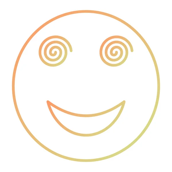Smile Face Icon Outline Illustration Star Vector Icons Web — 스톡 벡터