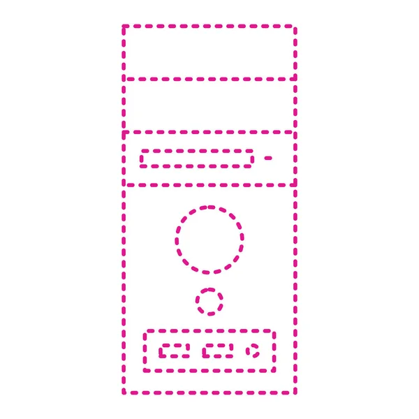 Значок Мобільного Телефону Ізольовано Білому Тлі Векторна Ілюстрація — стоковий вектор