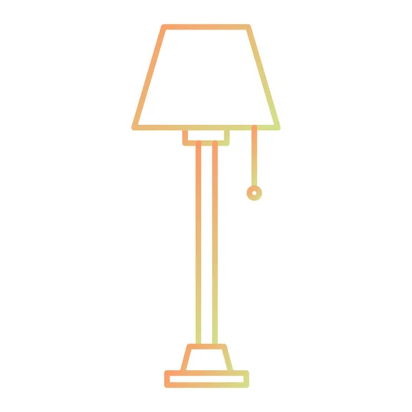 Icône Lampe Illustration Simple Des Icônes Vectorielles Bureau Pour Web — Image vectorielle