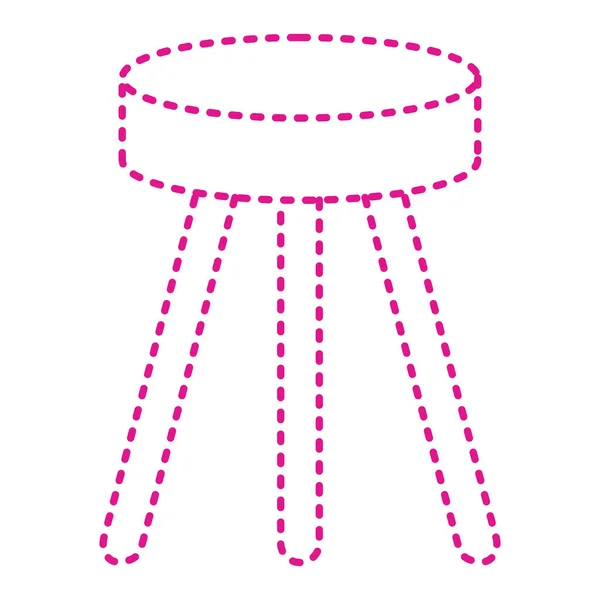 Vector Illustration Chair Icon — Stock Vector