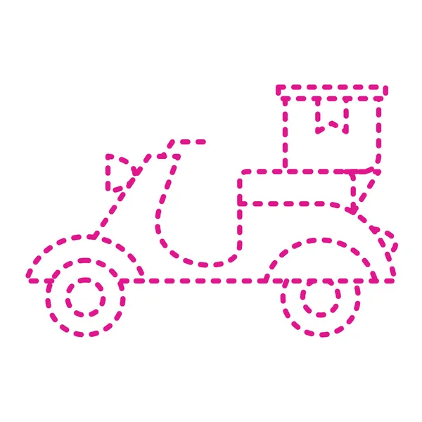 Scooter Icon Colorful Illustration Motorcycle Vector Icons Web — Stock vektor