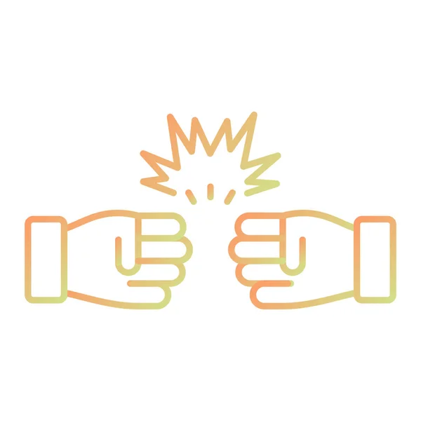 Hand Holding Fist Icon Vector Illustration — Stock Vector