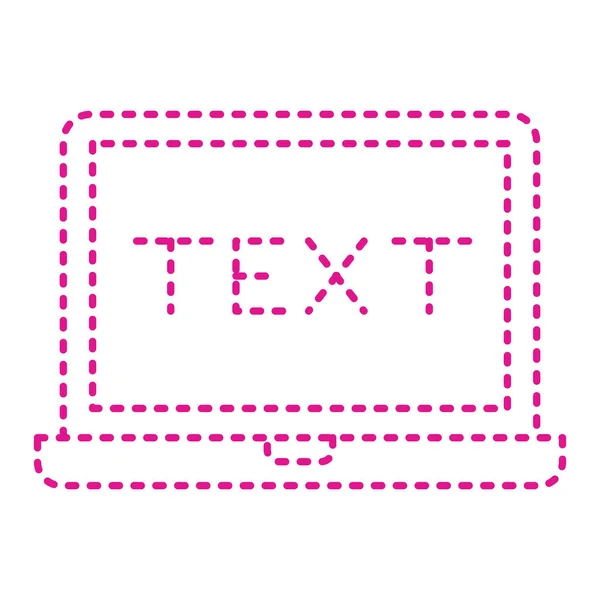 Computer Word Text Vector Illustration Design — Image vectorielle