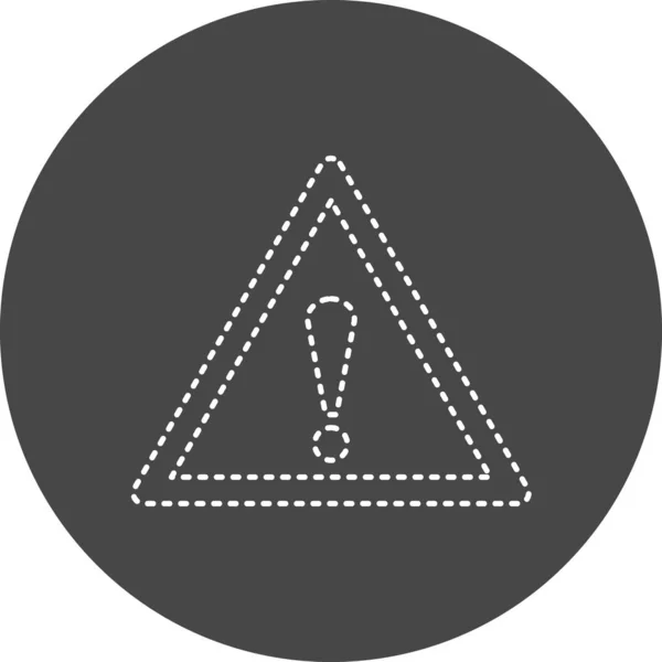 Vector Illustration Warning Icon — Vettoriale Stock