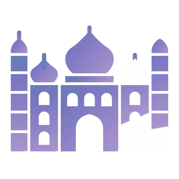 Taj Mahal Webikone — Stockvektor