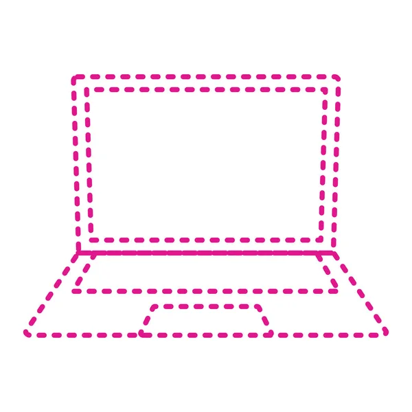 Laptop Icon Flat Illustration Computer Vector Icons Web Design — Stock vektor