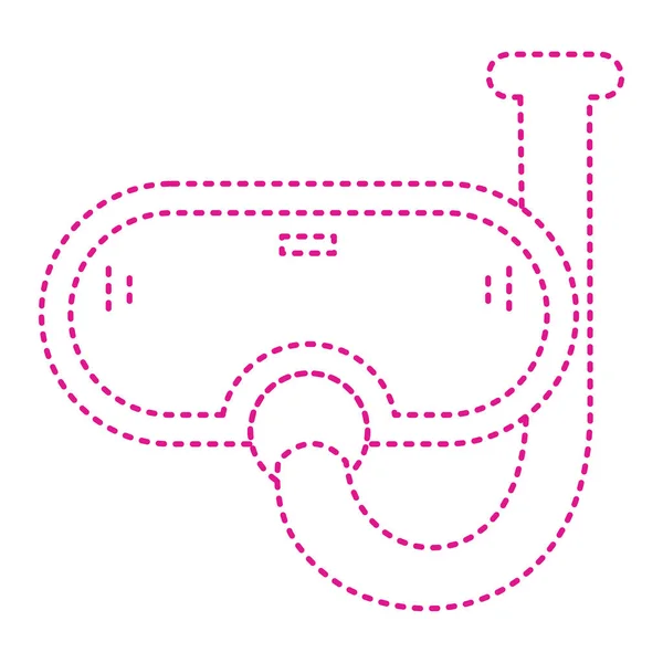 Значок Дайвинга Символ Спортивного Оборудования Векторная Иллюстрация — стоковый вектор