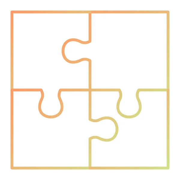 Adet Vektör Çizim Puzzle — Stok Vektör