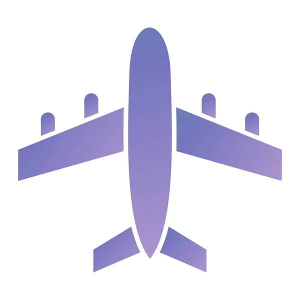 Airplane Icon Isometric Airport Vector Symbol Web Design Isolated White — Stock Vector