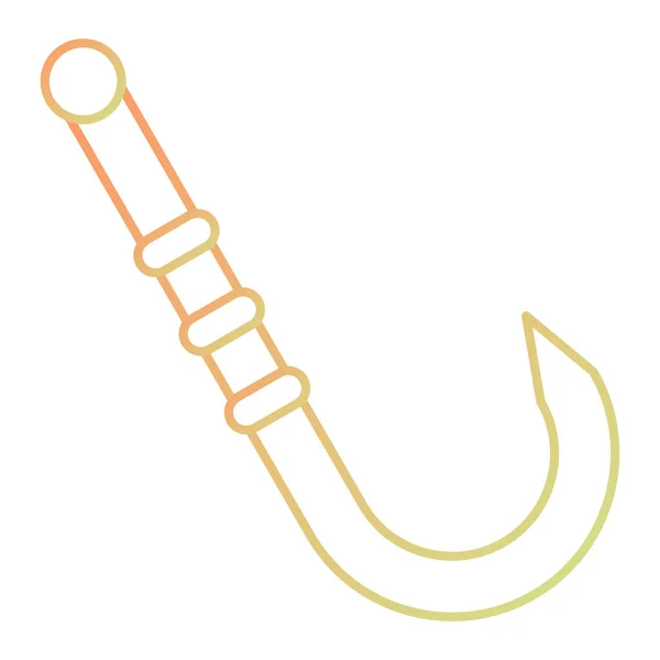 Vector Illustration Fishing Hook Icon — Stok Vektör