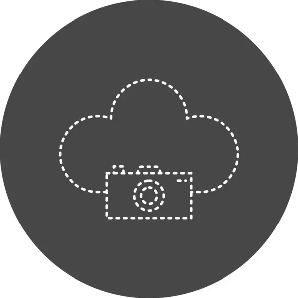 Cloud Camera Web Icon Simple Design — Stockvector