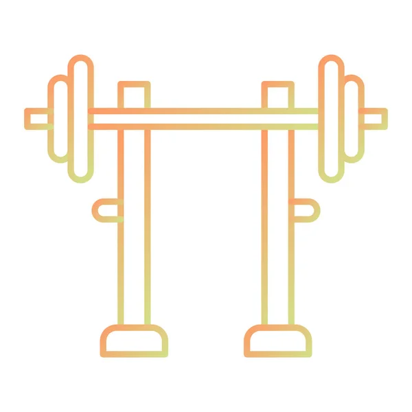 Barbell Icon Outline Illustration Dumbbell Vector Icons Web — Stockový vektor