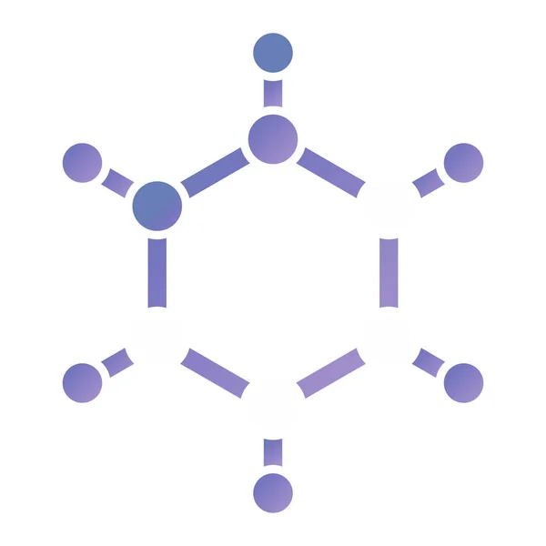 Molekula Webová Ikona Jednoduchá Ilustrace — Stockový vektor