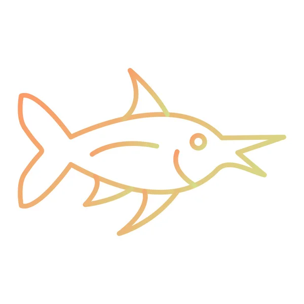 Icône Poisson Illustration Vectorielle — Image vectorielle