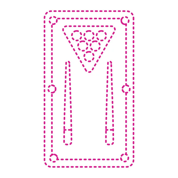 Dotted Line Icon Heart Vector Illustration — ストックベクタ