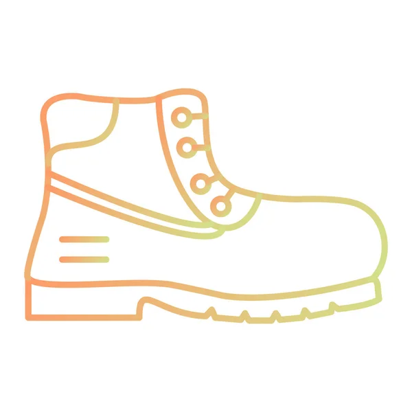 Икона Обуви Модном Стиле Изолированный Фон — стоковый вектор