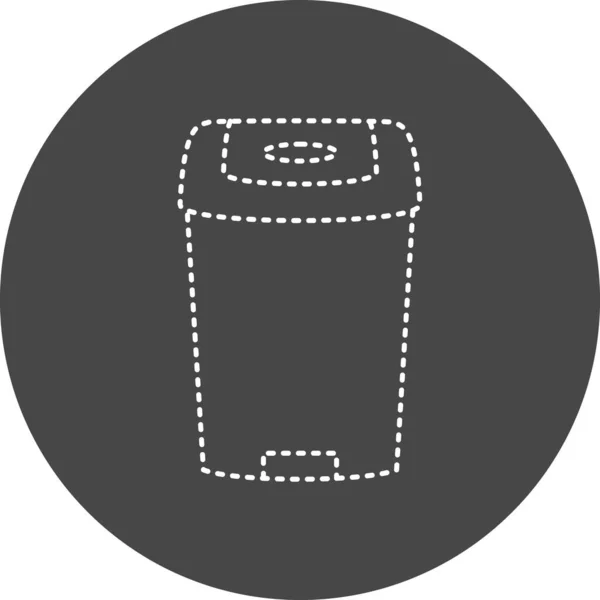 Vector Illustration Modern Dustbin Icon — Image vectorielle