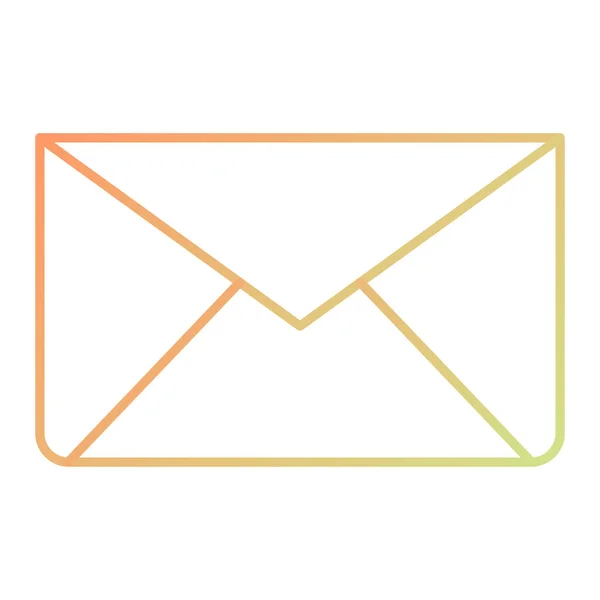 Enveloppe Icône Courrier Illustration Vectorielle — Image vectorielle