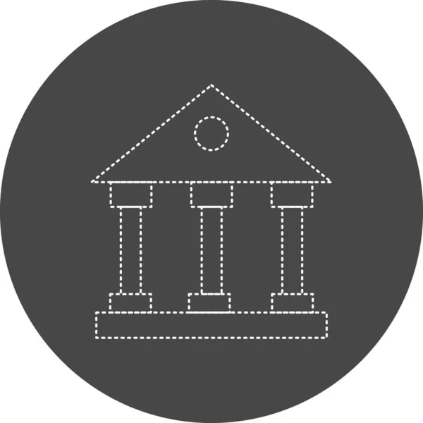 銀行のアイコンのベクトル図 — ストックベクタ