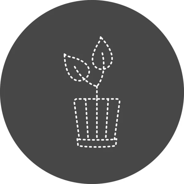 Web Icon Simple Illustration Plant Pot — Image vectorielle