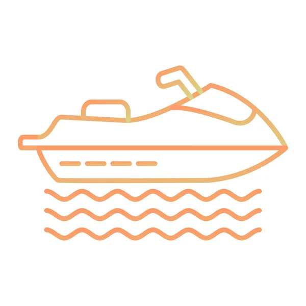 Vector Illustration Cruise Ship Icon — Stock Vector