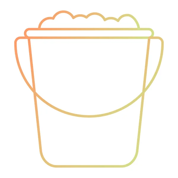 Bucket Icon Outline Illustration Vector Icons Web — Vettoriale Stock